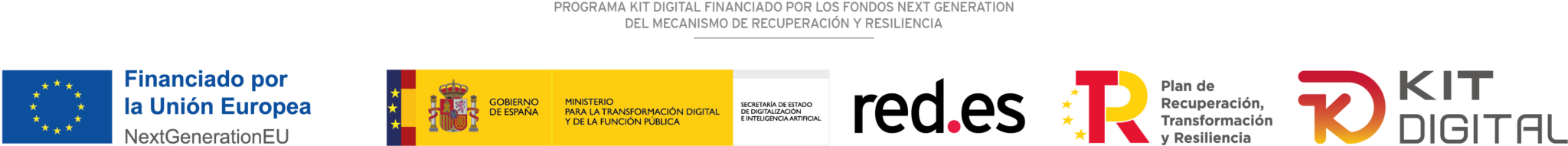 Web financiada por los fondos Next Generation EU - Kit Digital